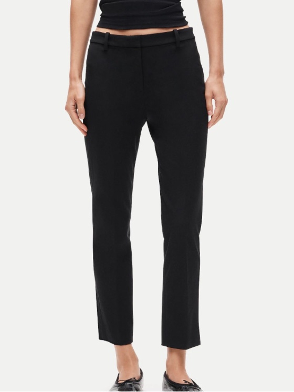 J crew black Café capri in bi-stretch cotton blend